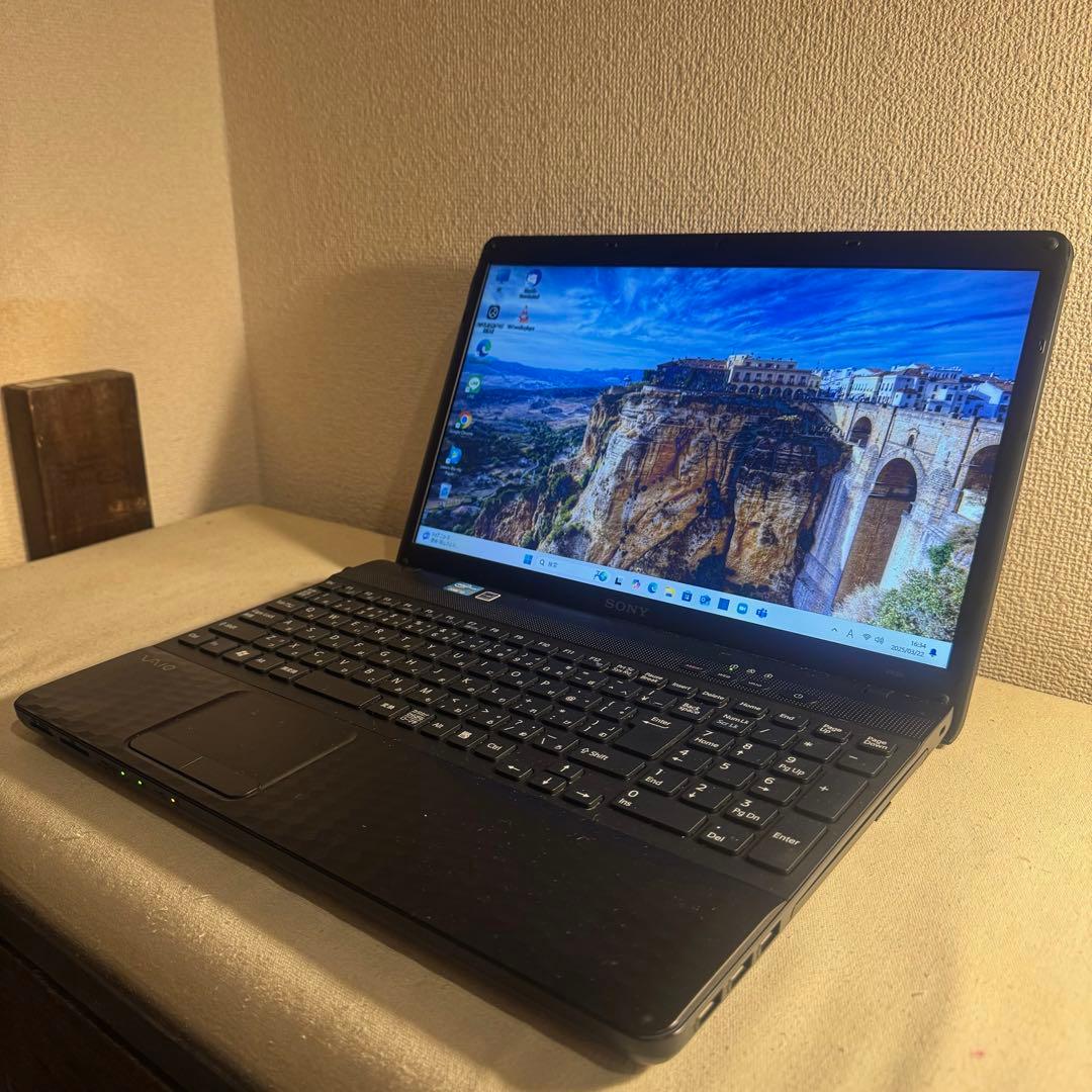 ソニー　バイオ　Win11 大容量HDD キラキラ黒 DVDドライブ付