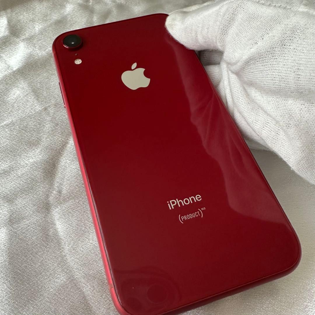 iphoneXR 128GB バッテリー82% SIMフリー　レッド