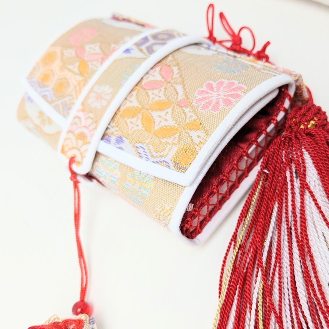 七五三 7歳 四つ身用 作り帯 筥迫セット 白