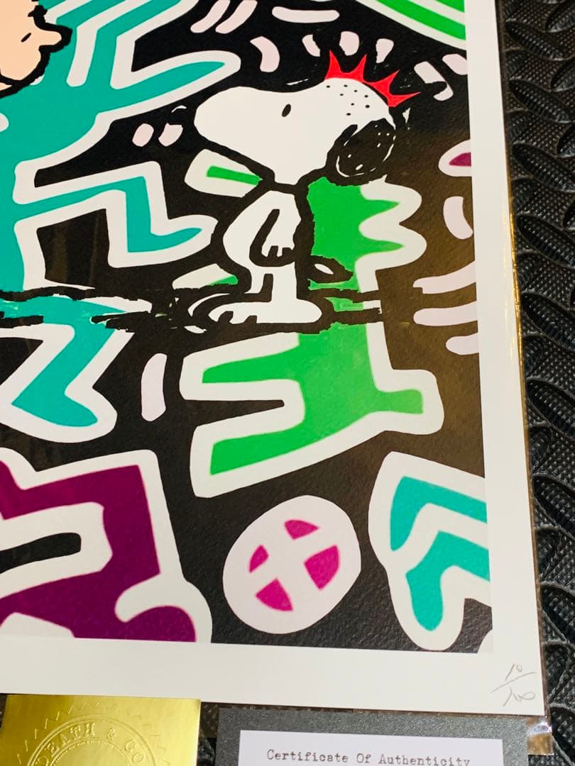 SOLD完売 ！　DEATHNYC  世界限定100枚 キースヘリング スヌーピ