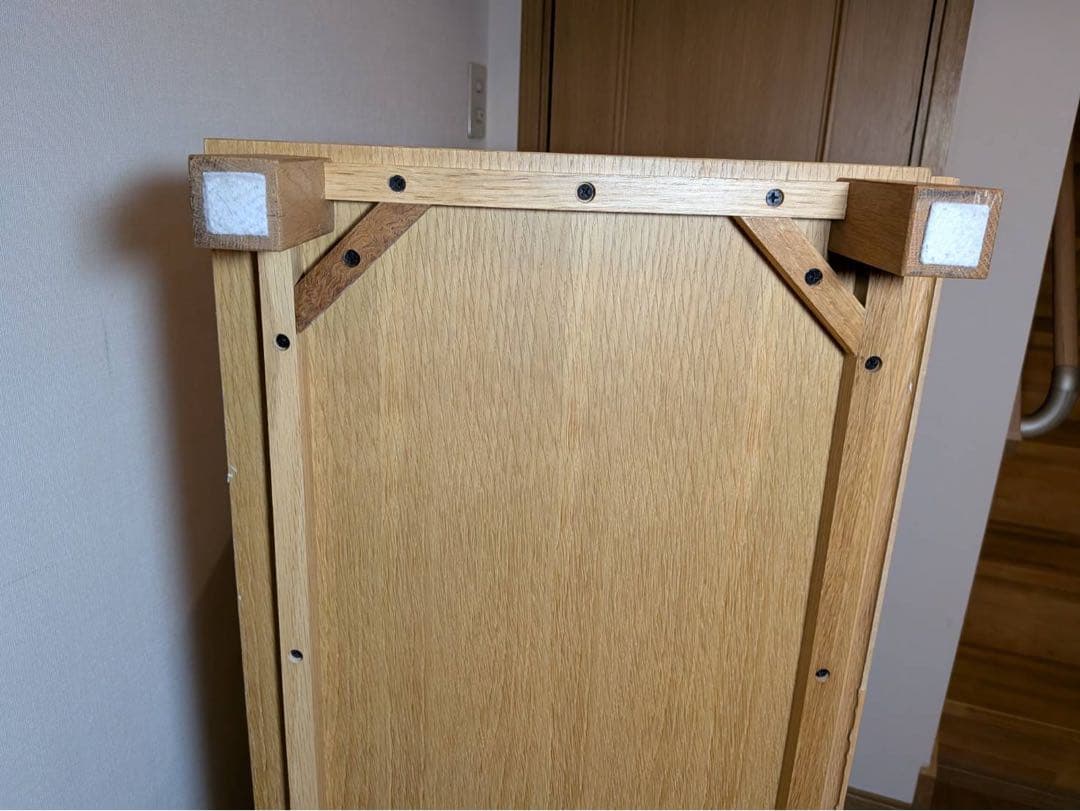 ■送料込■無印良品 木製チェスト 4段ワイド オーク材 タンス 棚 収納廃盤品