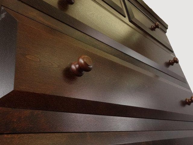 松本民芸家具　ハイチェスト　タンス５段　再塗装済　ＵＳＥＤ