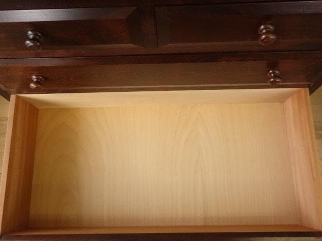 松本民芸家具　ハイチェスト　タンス５段　再塗装済　ＵＳＥＤ