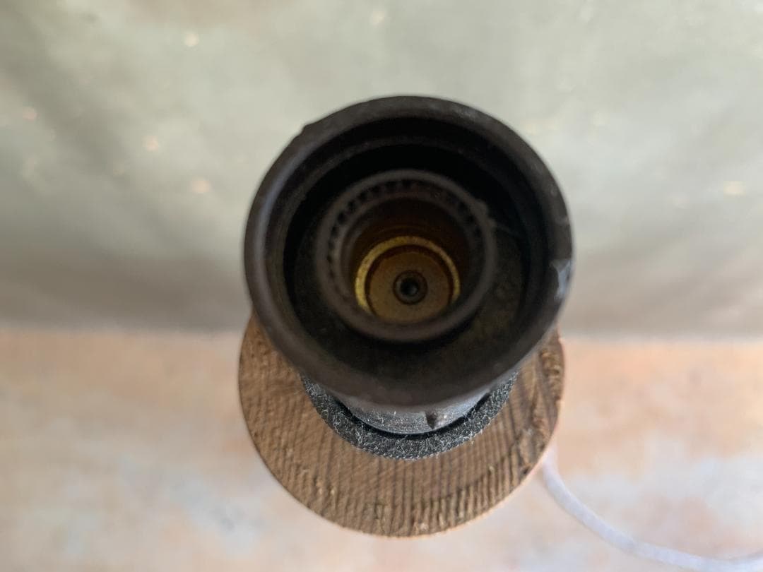 【期間限定値引】フランス アンティーク 木製・真鍮 フロアランプ オールドパイン