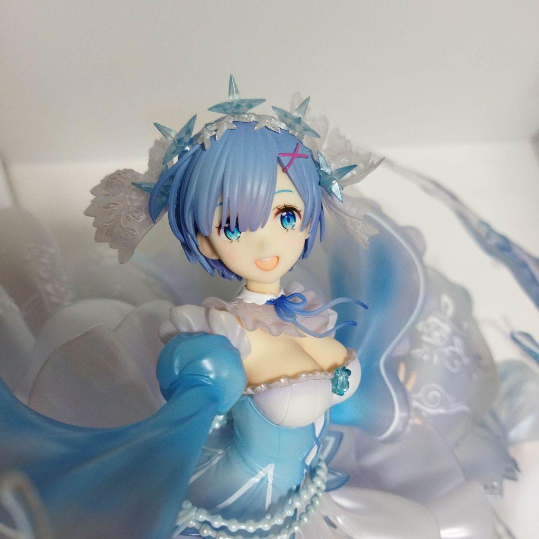 渋スク　リゼロ レム クリスタルドレス 1/7 フィギュア 開封品
