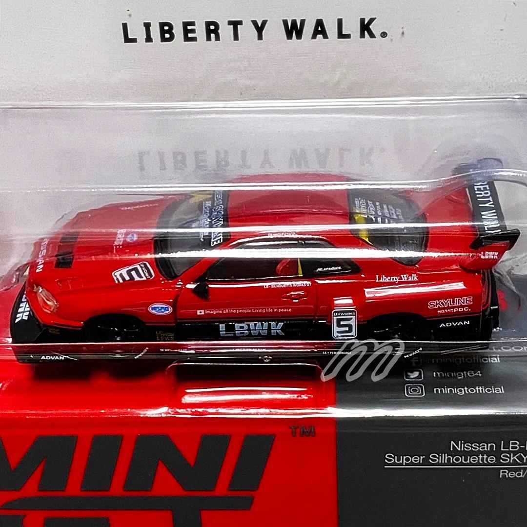 MINIGT ER34 スーパーシルエット スカイライン レッド/ブラック BL