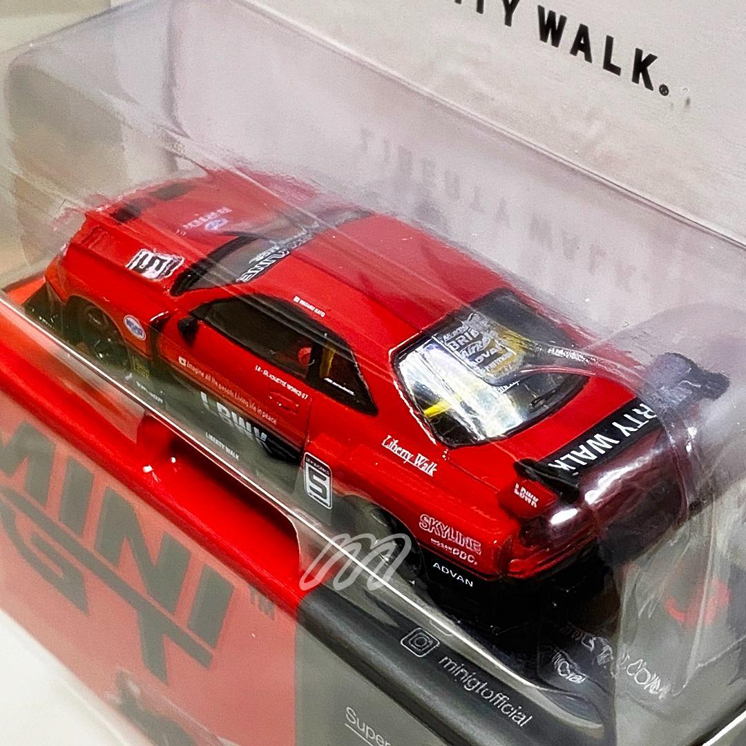 MINIGT ER34 スーパーシルエット スカイライン レッド/ブラック BL