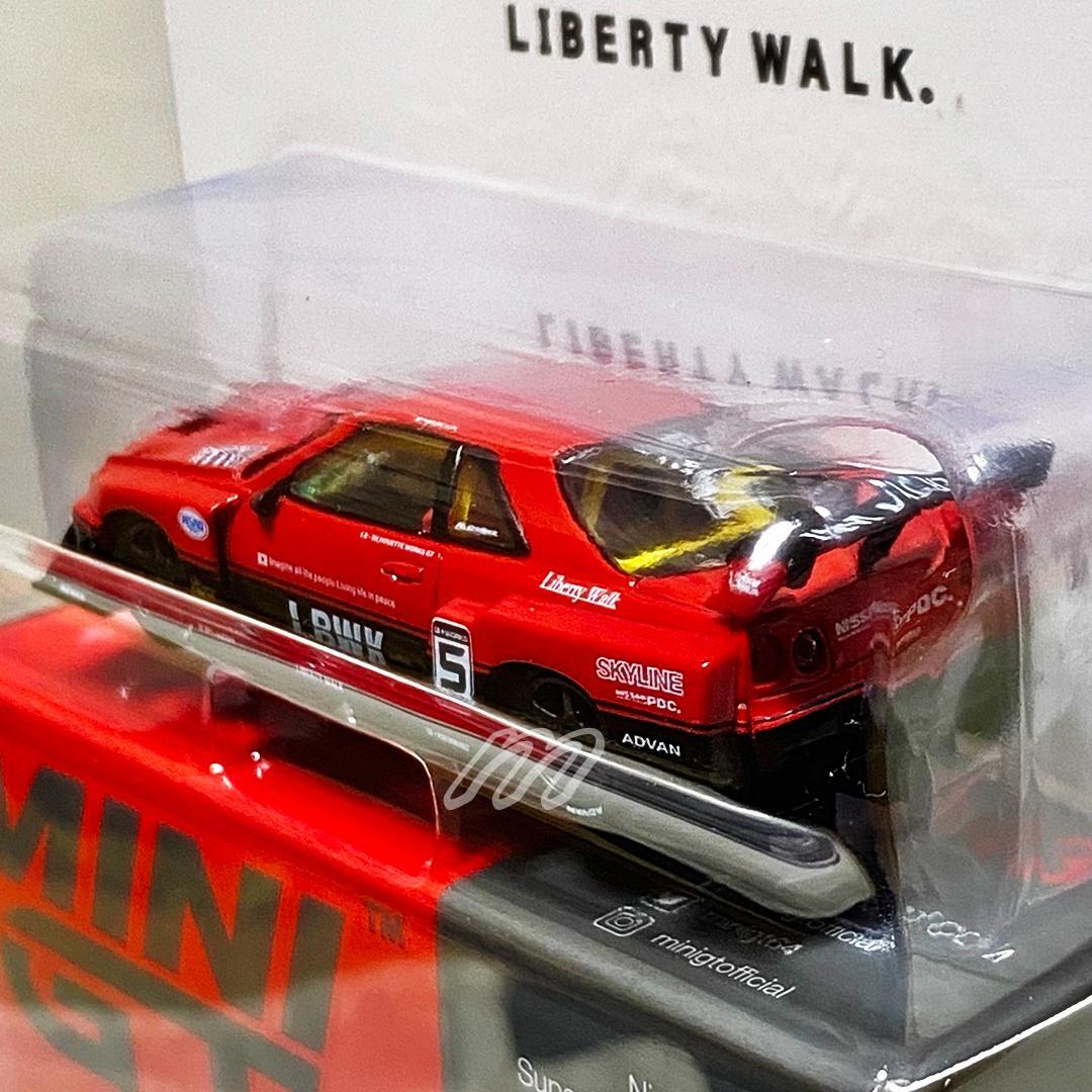 MINIGT ER34 スーパーシルエット スカイライン レッド/ブラック BL