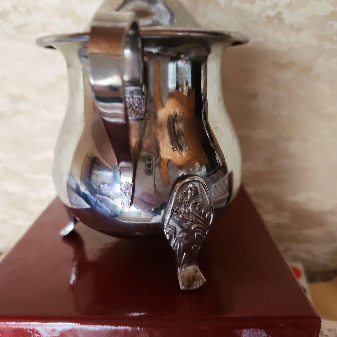 ステンレスカレールー入れ　シュガーポット　ミルクピッチャー　昭和レトロ　店舗