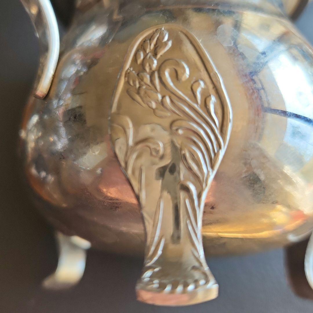 ステンレスカレールー入れ　シュガーポット　ミルクピッチャー　昭和レトロ　店舗