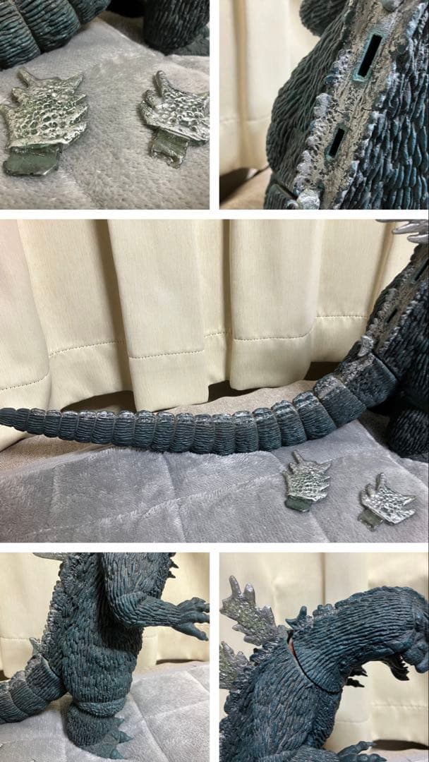 ガレージキット？ジャンク ソフビゴジラ メーカーなどの詳細不明 高さ約30cm位