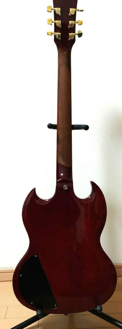 ノーブランド SGタイプ 3ピックアップチェリーレッド 訳ありジャンク