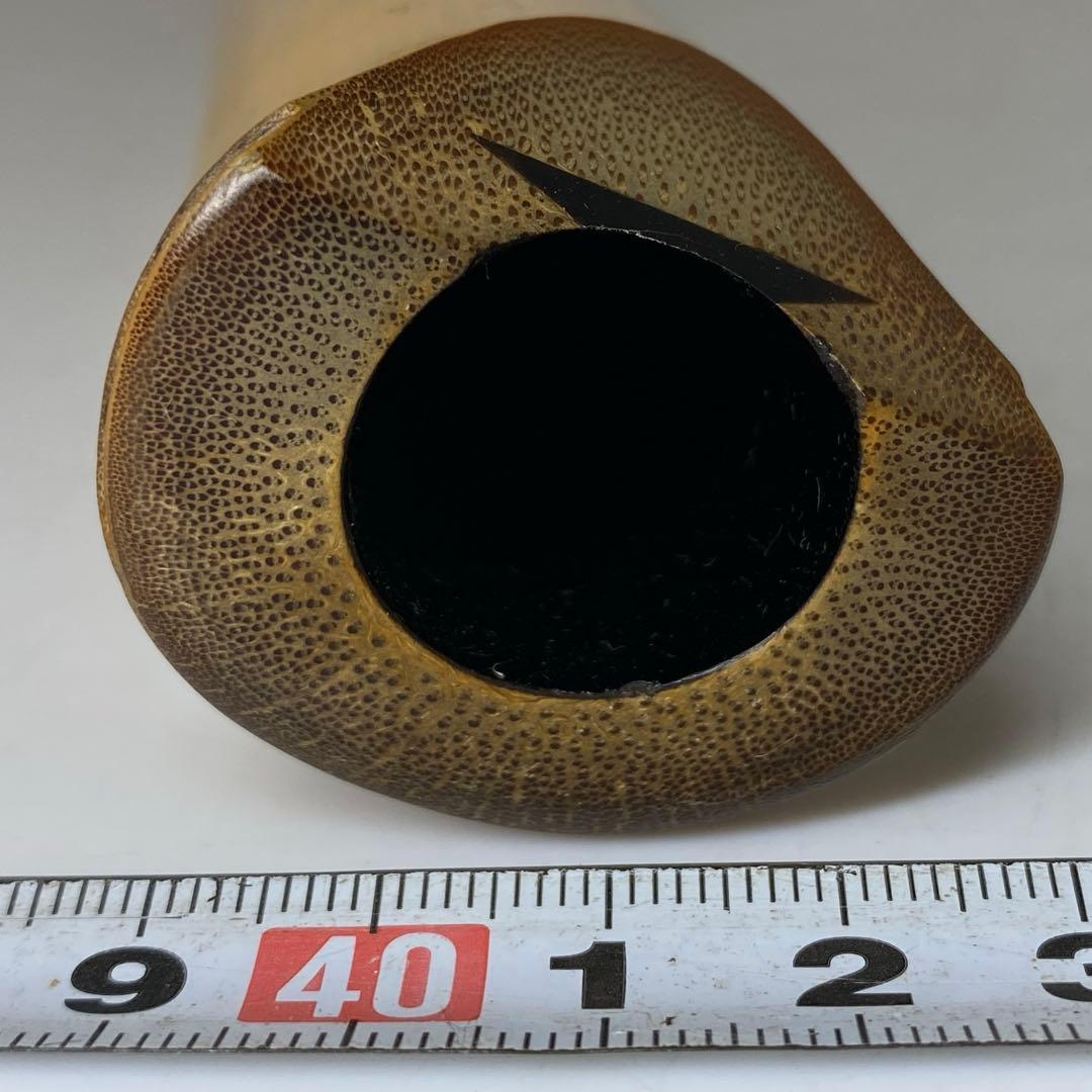 鳳舟在銘　銀三線尺八　約49cm 東N7-1026①