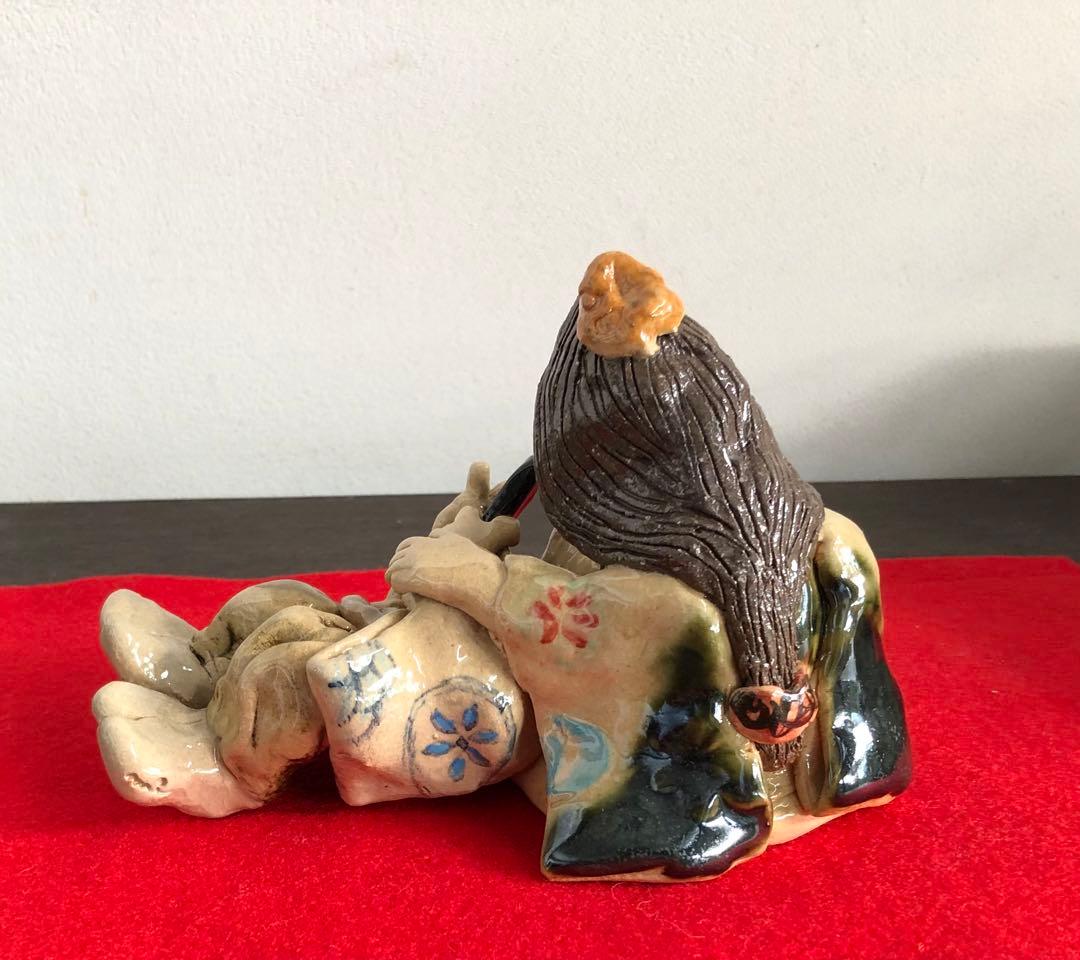 手作り陶器のお雛様￼