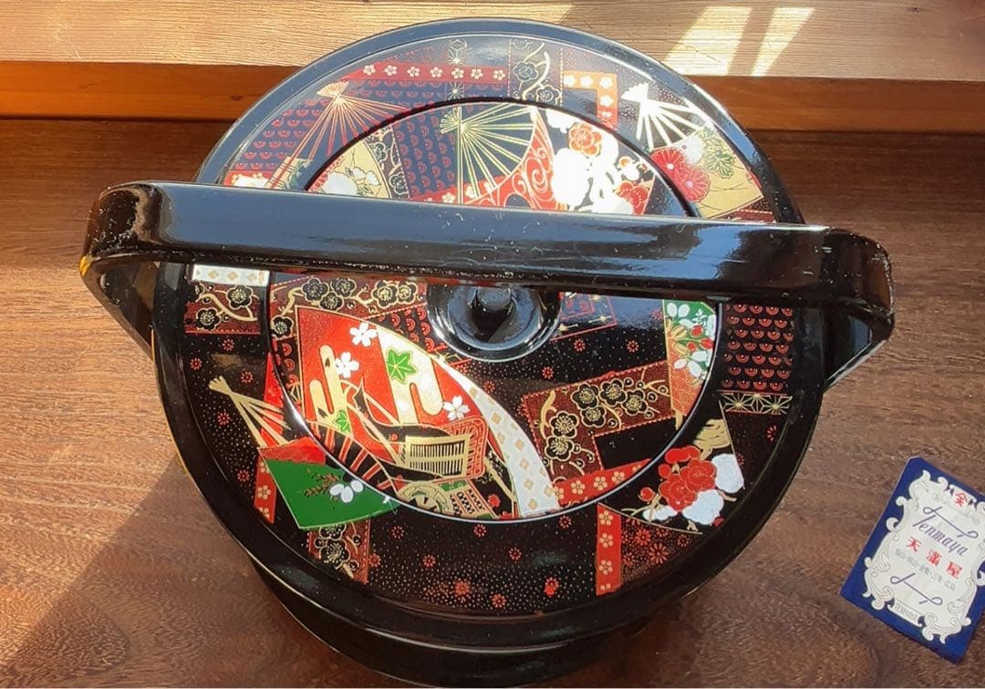 京洛 丸重 三段重箱　小皿4枚付き