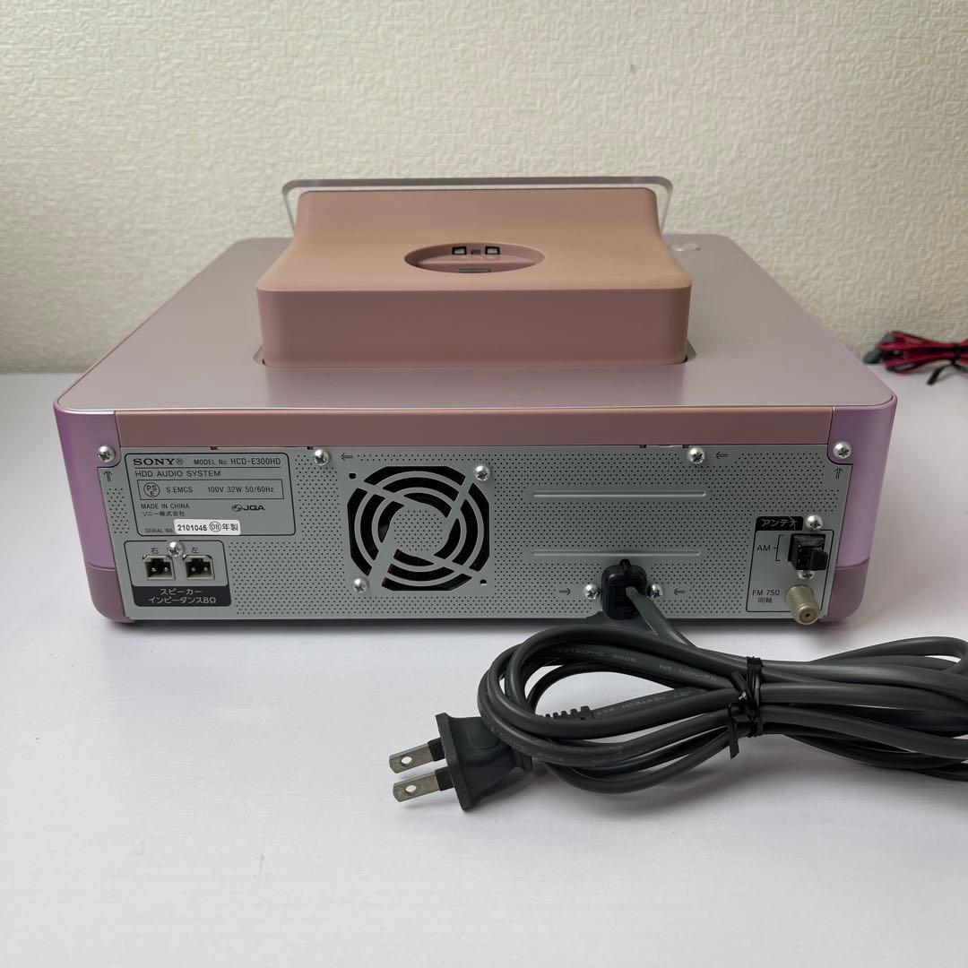 CMT-E300HD Sony ピンク ミニコンポ CDプレーヤー