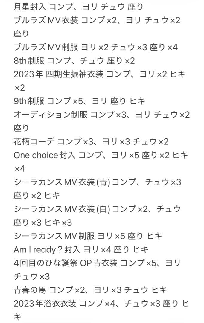 Chéri プロフ必読