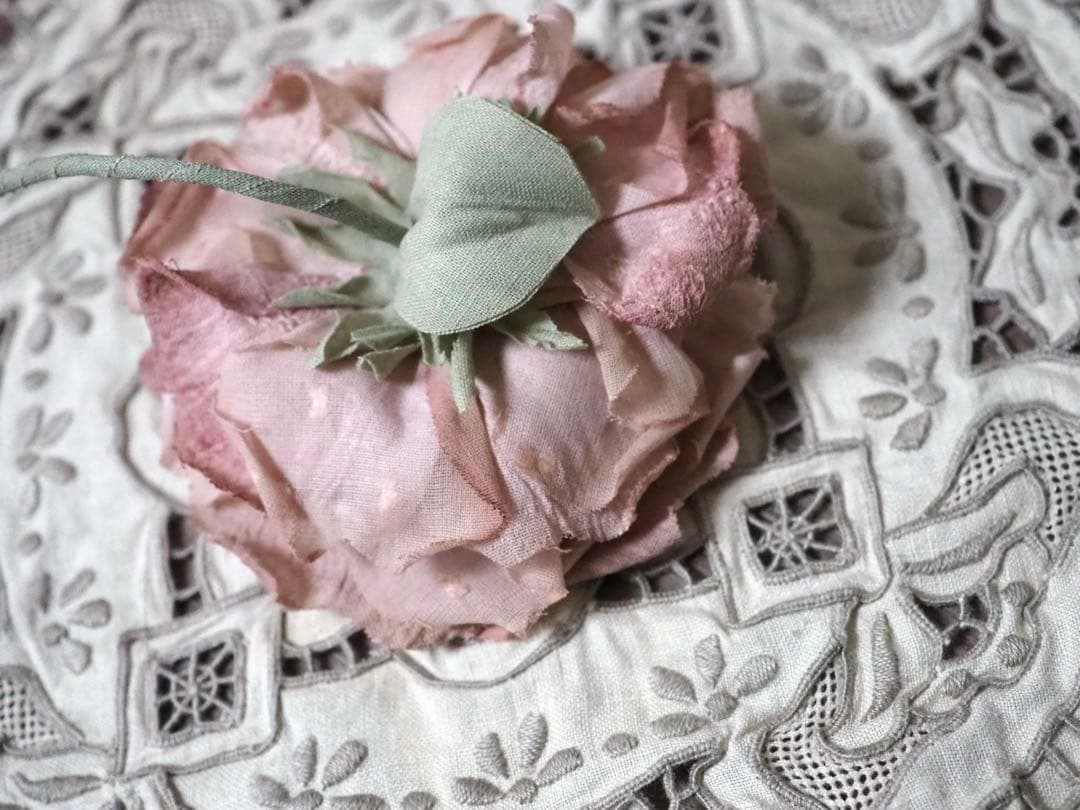 作家様　ネオブライス用　布花帽子　薔薇　バラ　ピンク