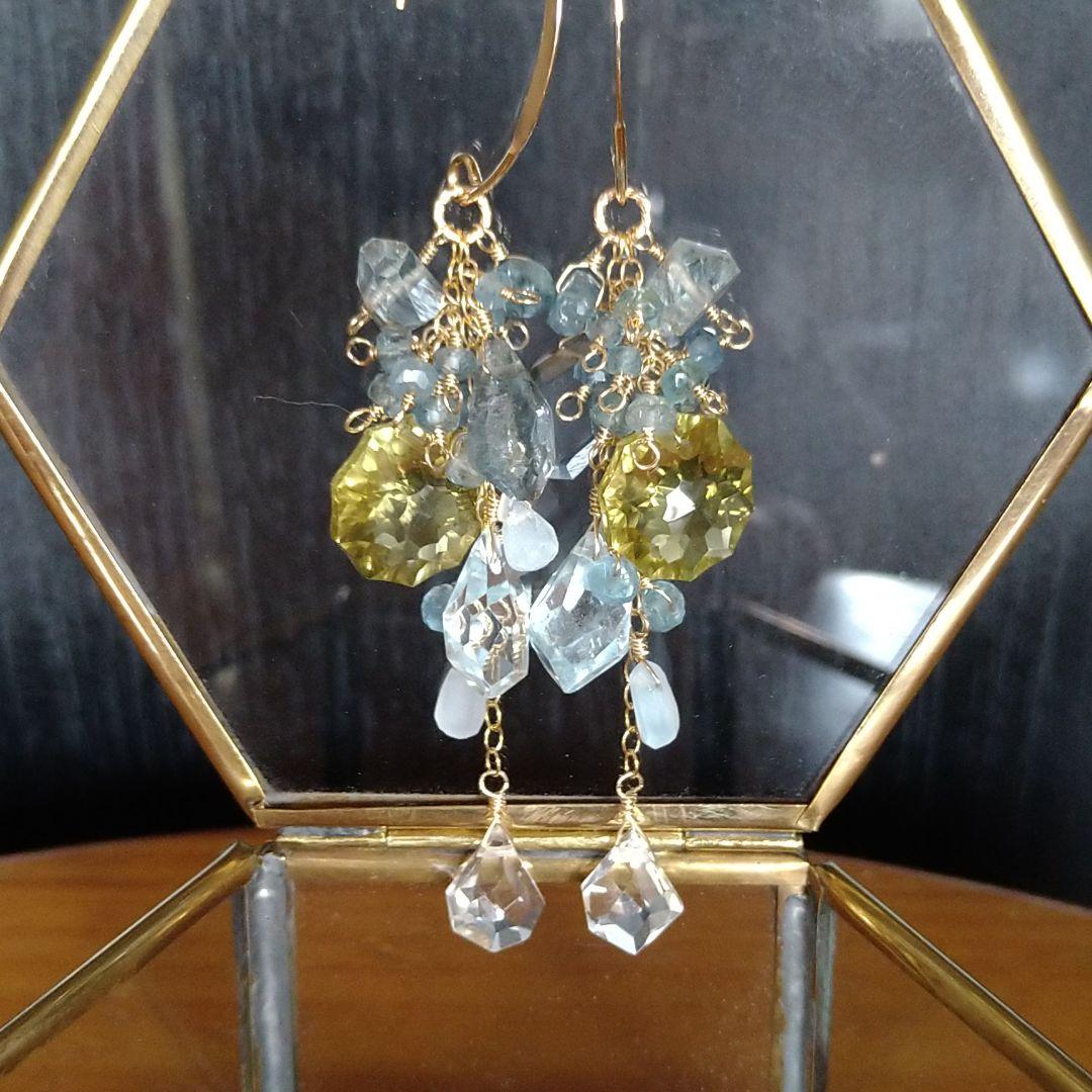 新作…サンセットビーチ…初登場♡ソレイユコンケーブカットのレモンクオーツ他②