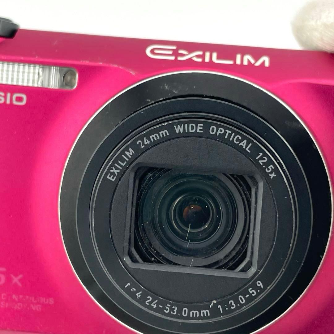 実写美⭕️【動作確認済】CASIO EXILIM EX-ZR200　ピンクレッド