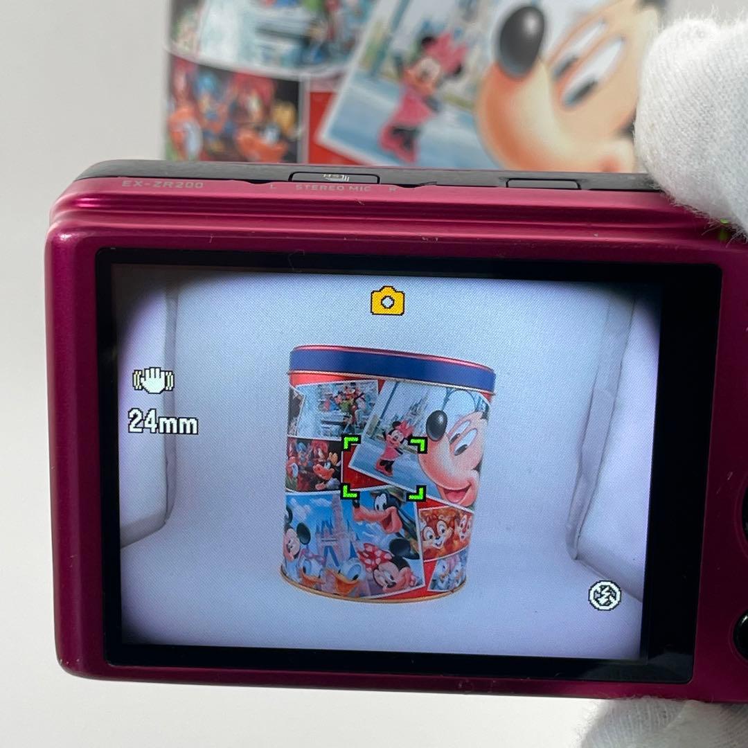 実写美⭕️【動作確認済】CASIO EXILIM EX-ZR200　ピンクレッド