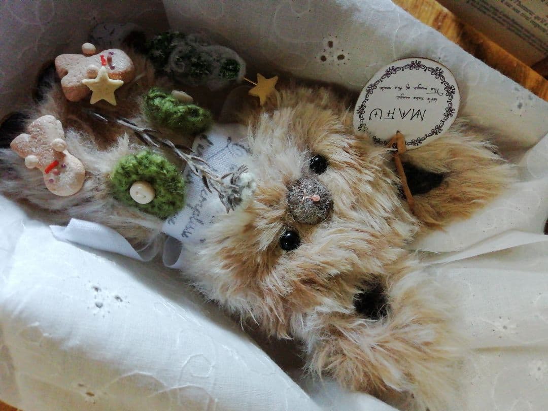 編みぐるみ♡茶色のねこ꒰ ᐢ⸝⸝•༝•⸝⸝ᐢ ꒱クリスマス