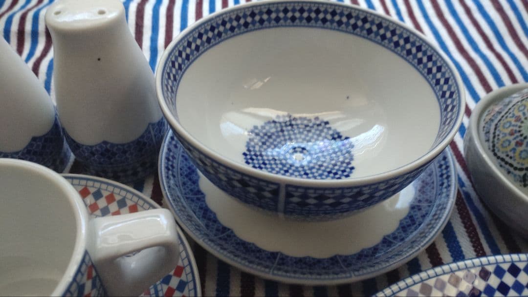 大特価・廃盤・希少cosema コセマモロッコ陶器 フルセット修正されたオファー