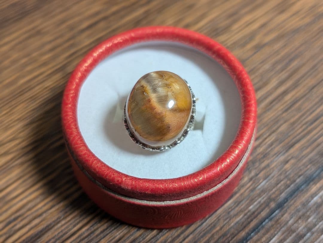 シラーが美しいふわふわブラウンラビットヘアーリングオーダー品