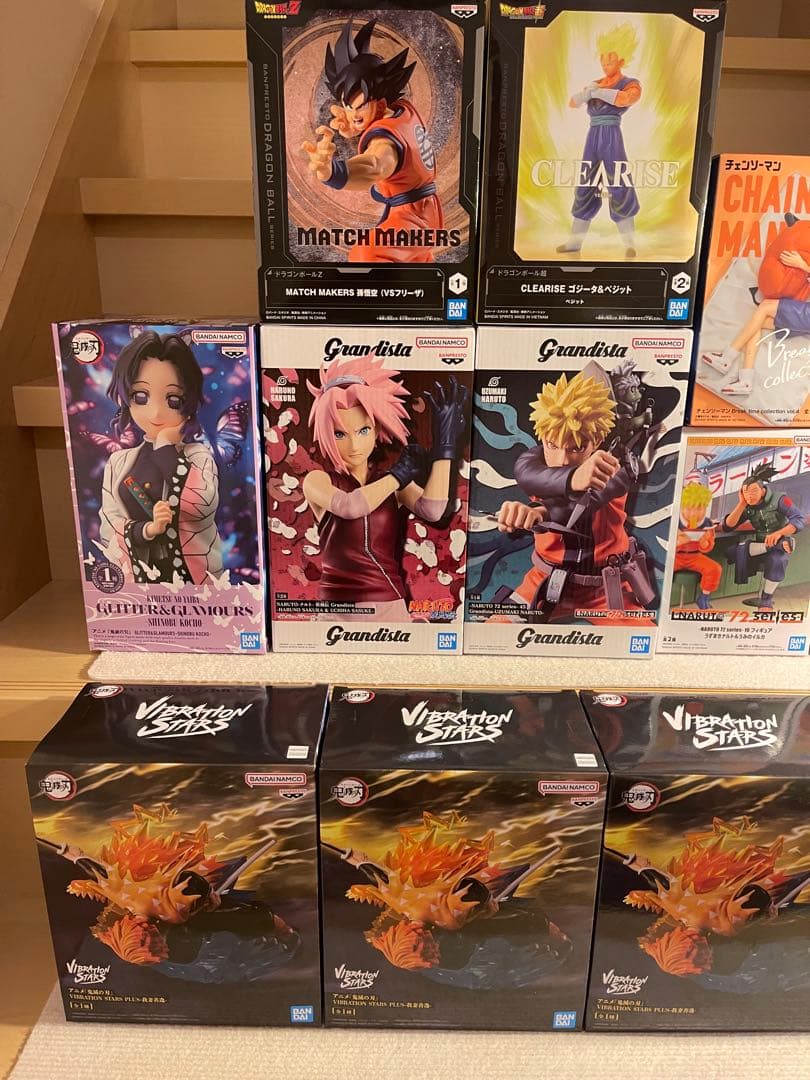 NARUTO、鬼滅の刃、チェンソーマン、ドラゴンボール、フィギュアセット12体