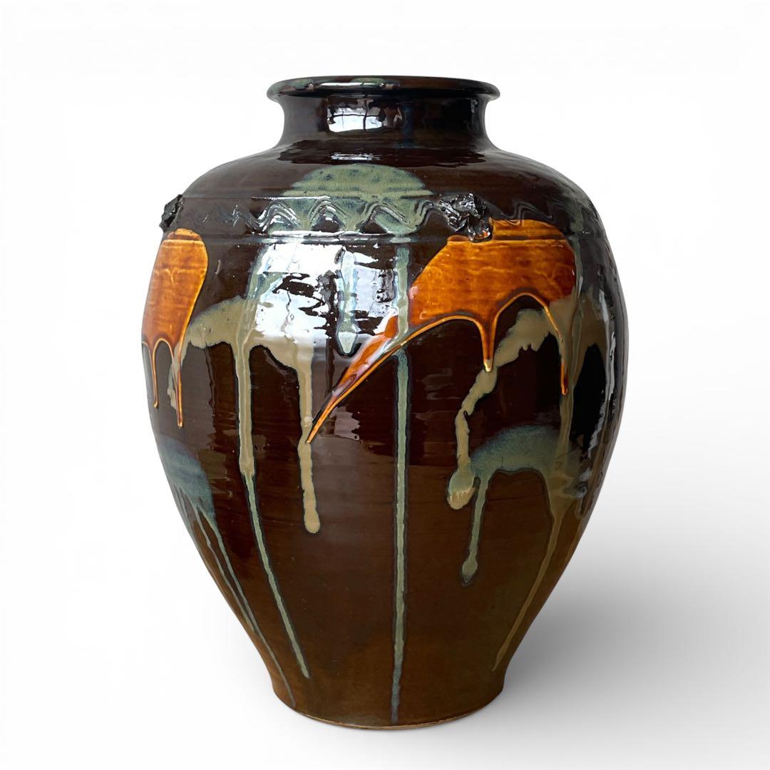 【古作】 小鹿田焼 大壺 検)民藝 バーナードリーチ 柳宗悦 ジャパンディ