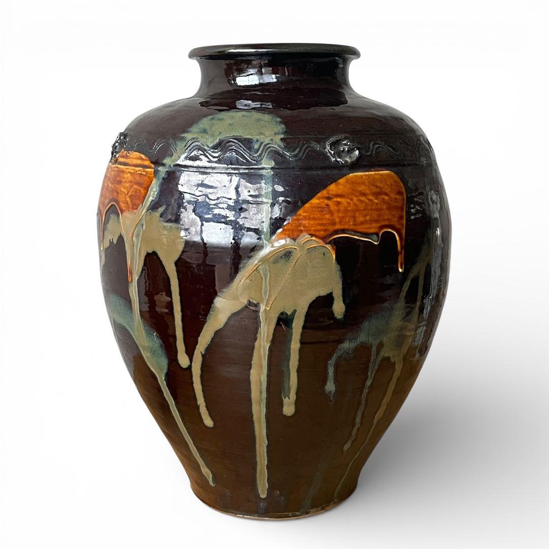 【古作】 小鹿田焼 大壺 検)民藝 バーナードリーチ 柳宗悦 ジャパンディ
