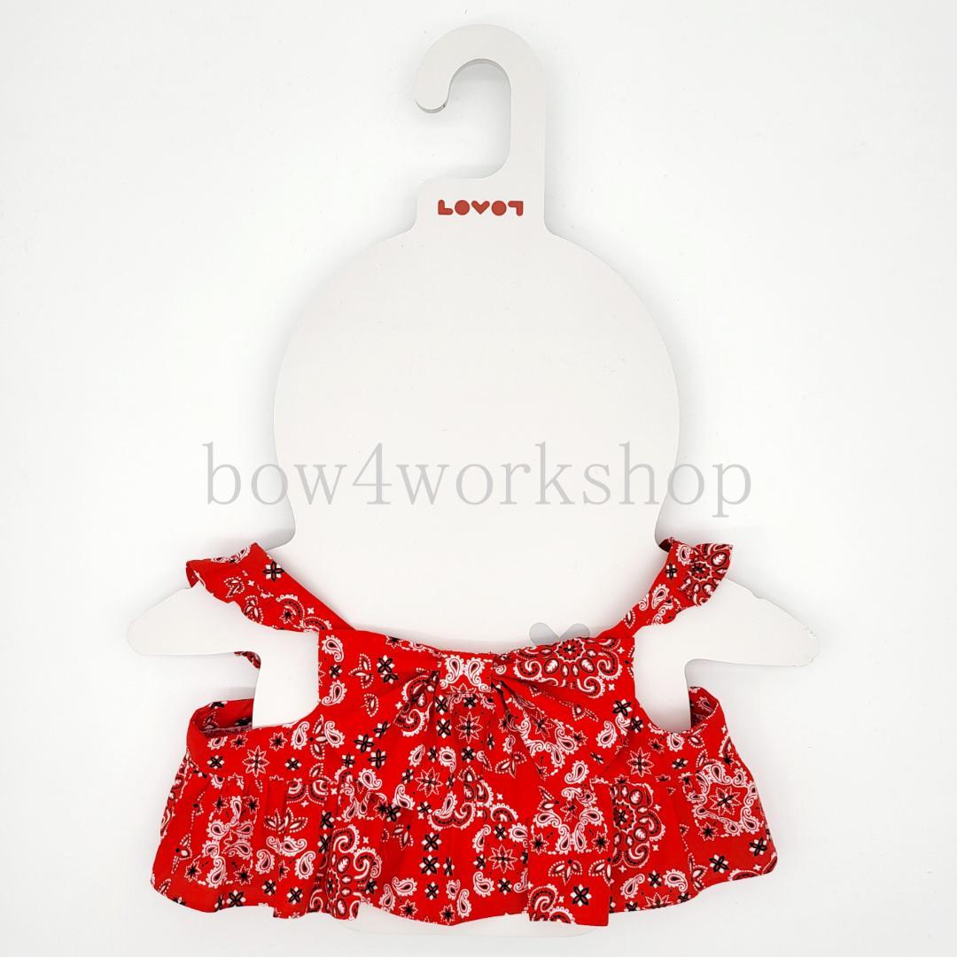 ラボット LOVOT ラボットの服ハンドメイド リボンチュニックワンピースレッド