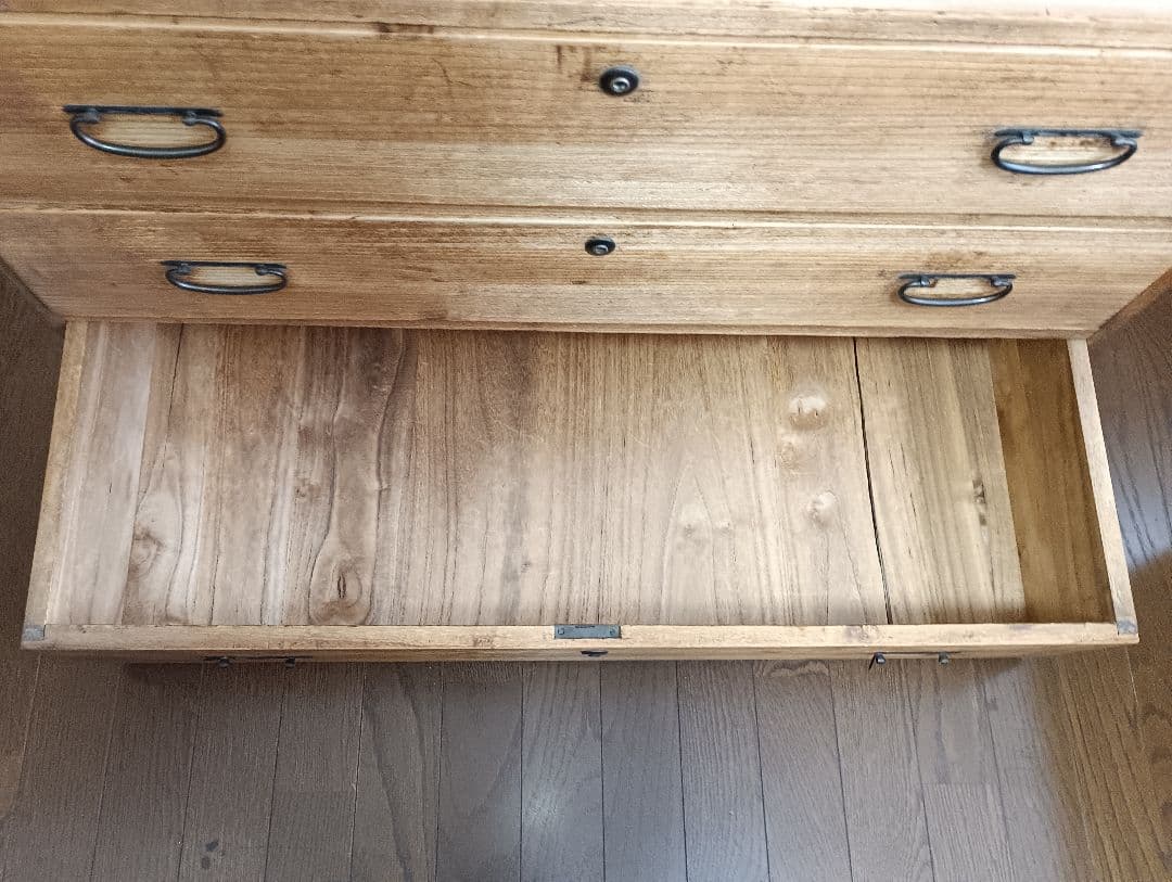 桐箪笥2段目　ジャンク　アンティーク　キャビネット　引き出し収納家具　昭和レトロ