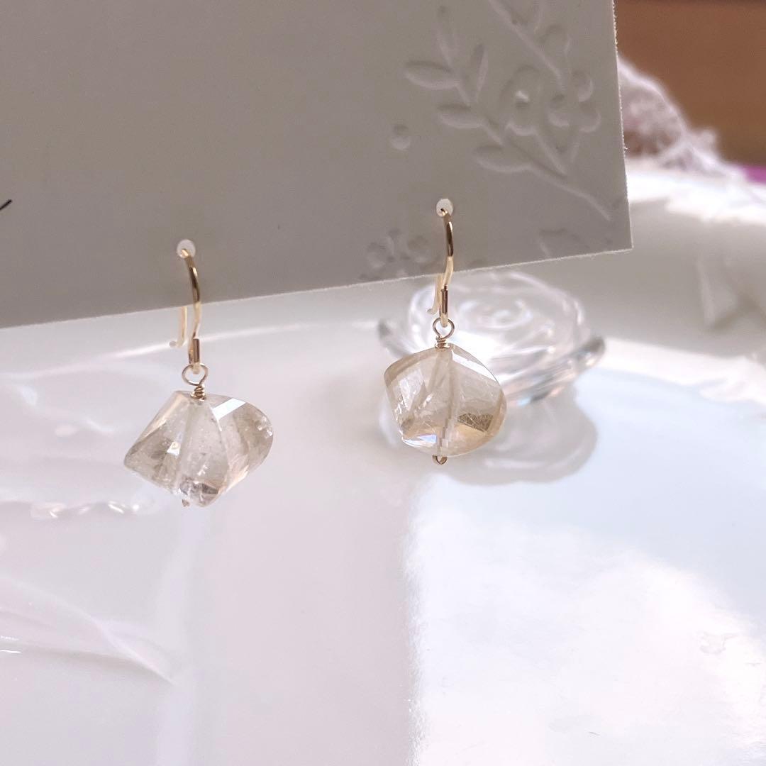 tama◆一点物✧スティヒタイト×スギライトピアス✧14kgf