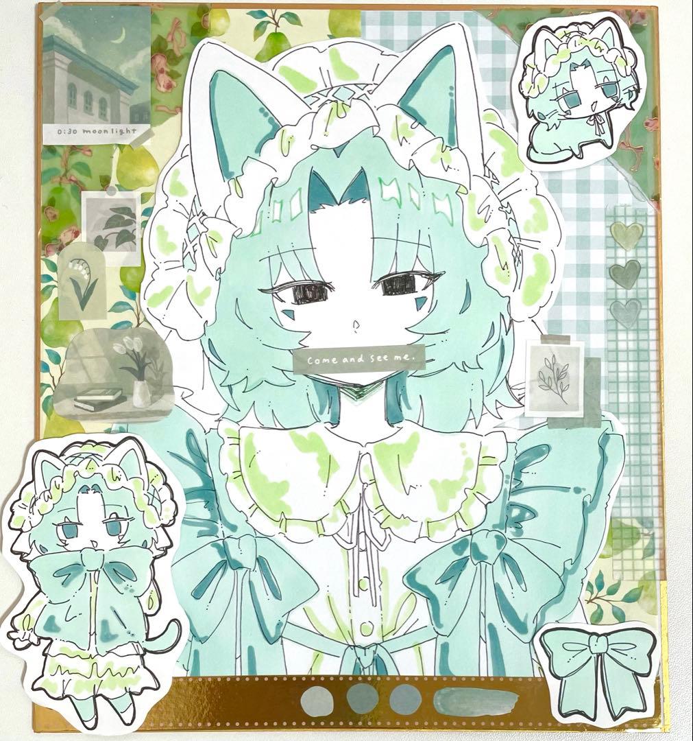 【イラストセット】 オリジナル手描きイラスト アナログ おまけ付き