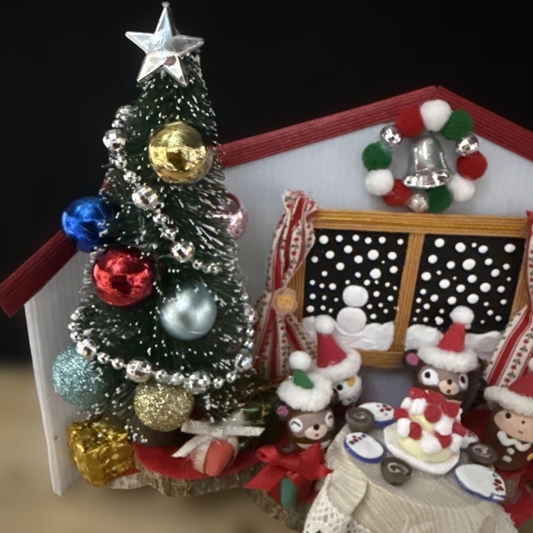 どんぐりアート♡冬のオブジェ3点セット＆Xmasパーティーコンパクトオブジェ♡