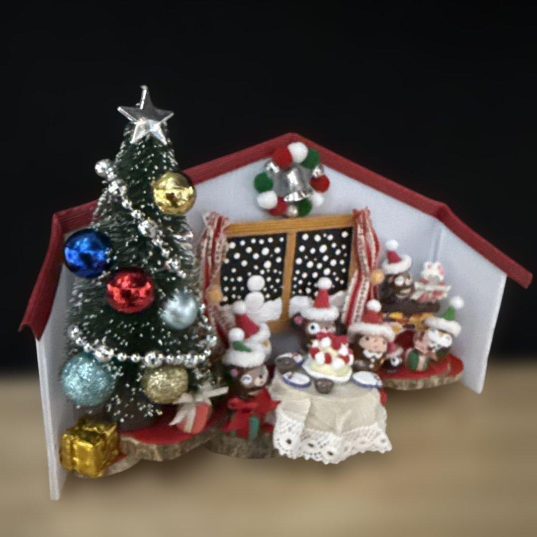 どんぐりアート♡冬のオブジェ3点セット＆Xmasパーティーコンパクトオブジェ♡