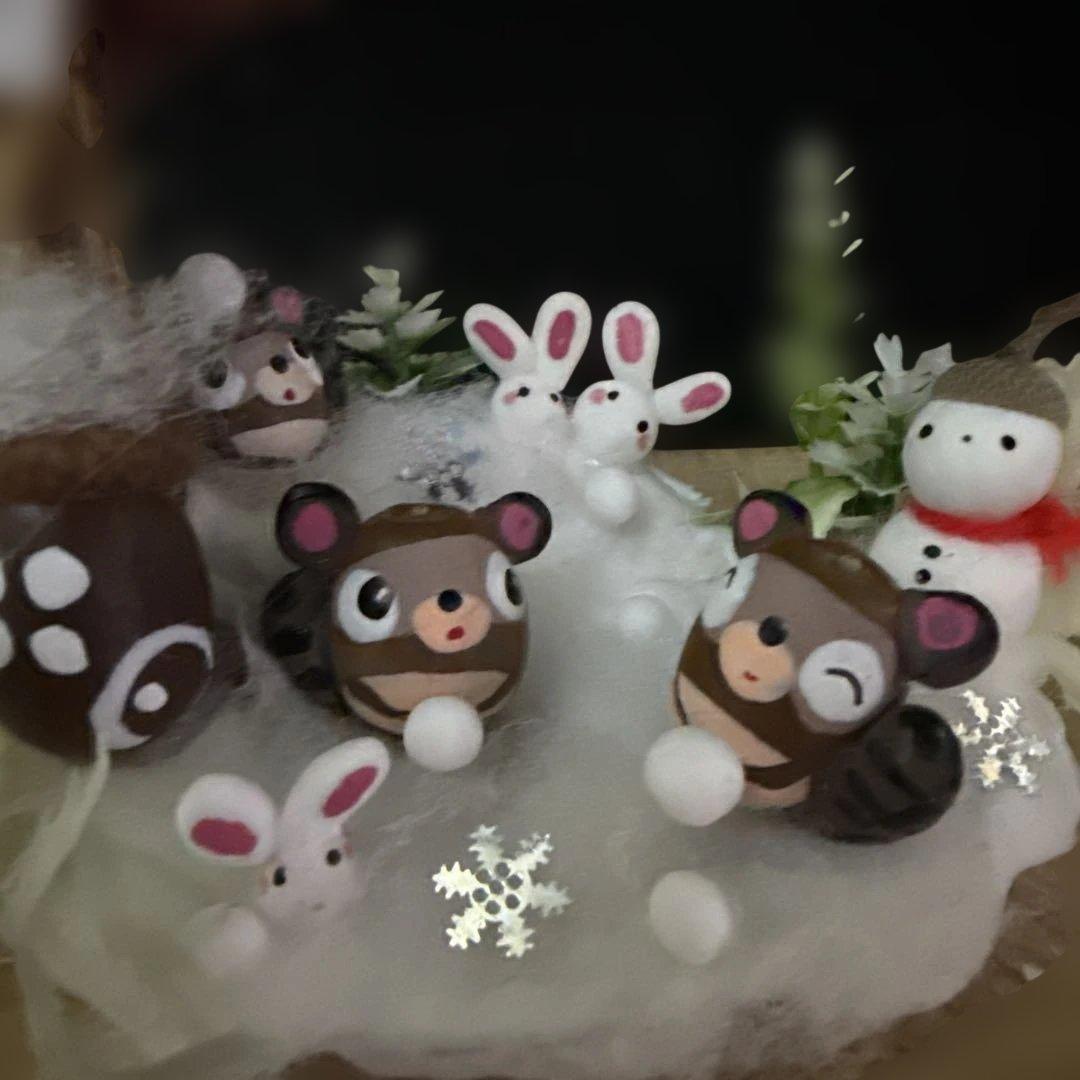 どんぐりアート♡冬のオブジェ3点セット＆Xmasパーティーコンパクトオブジェ♡