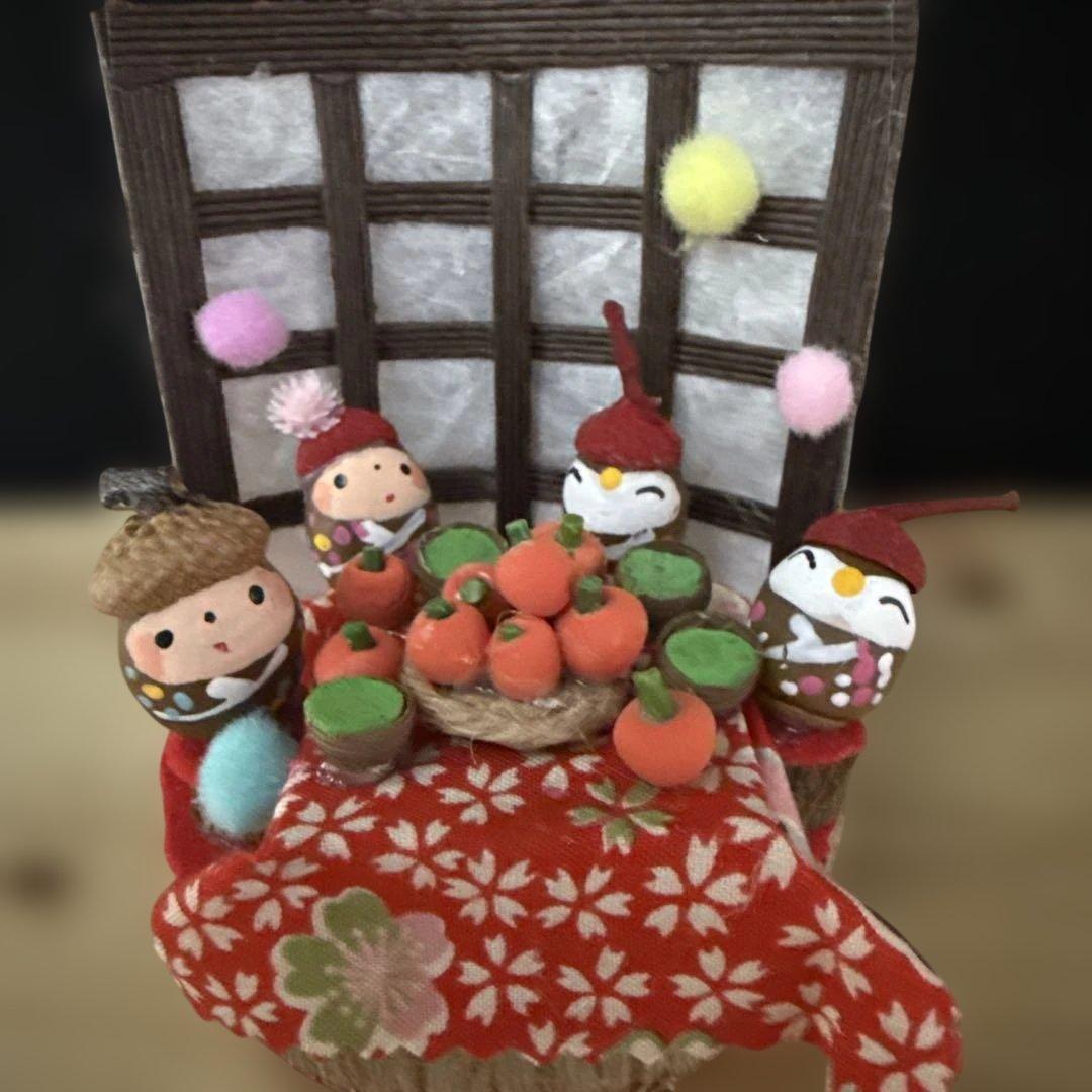 どんぐりアート♡冬のオブジェ3点セット＆Xmasパーティーコンパクトオブジェ♡