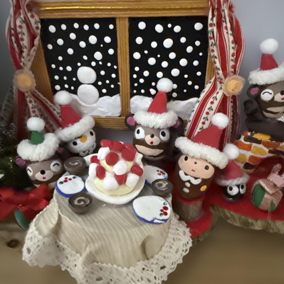 どんぐりアート♡冬のオブジェ3点セット＆Xmasパーティーコンパクトオブジェ♡