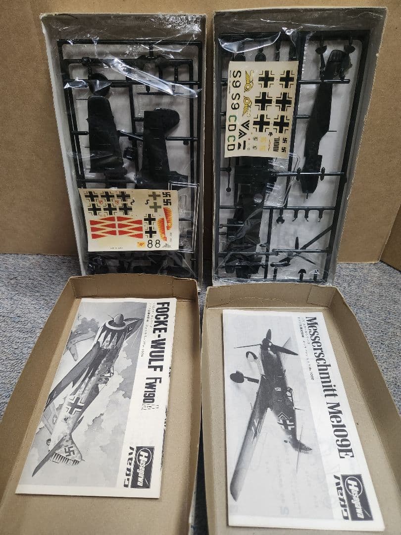 り*う様 1/48、1/72 ドイツ軍用機プラモデル 12個セット