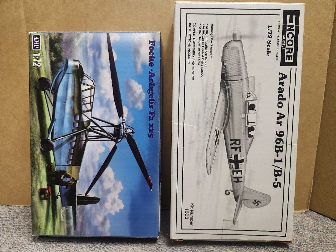 り*う様 1/48、1/72 ドイツ軍用機プラモデル 12個セット