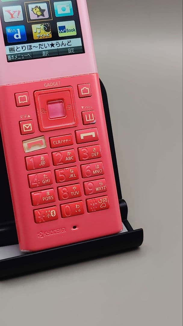 WILLCOM HONEY BEE5 WX07K 京セラ ピンク 携帯電話