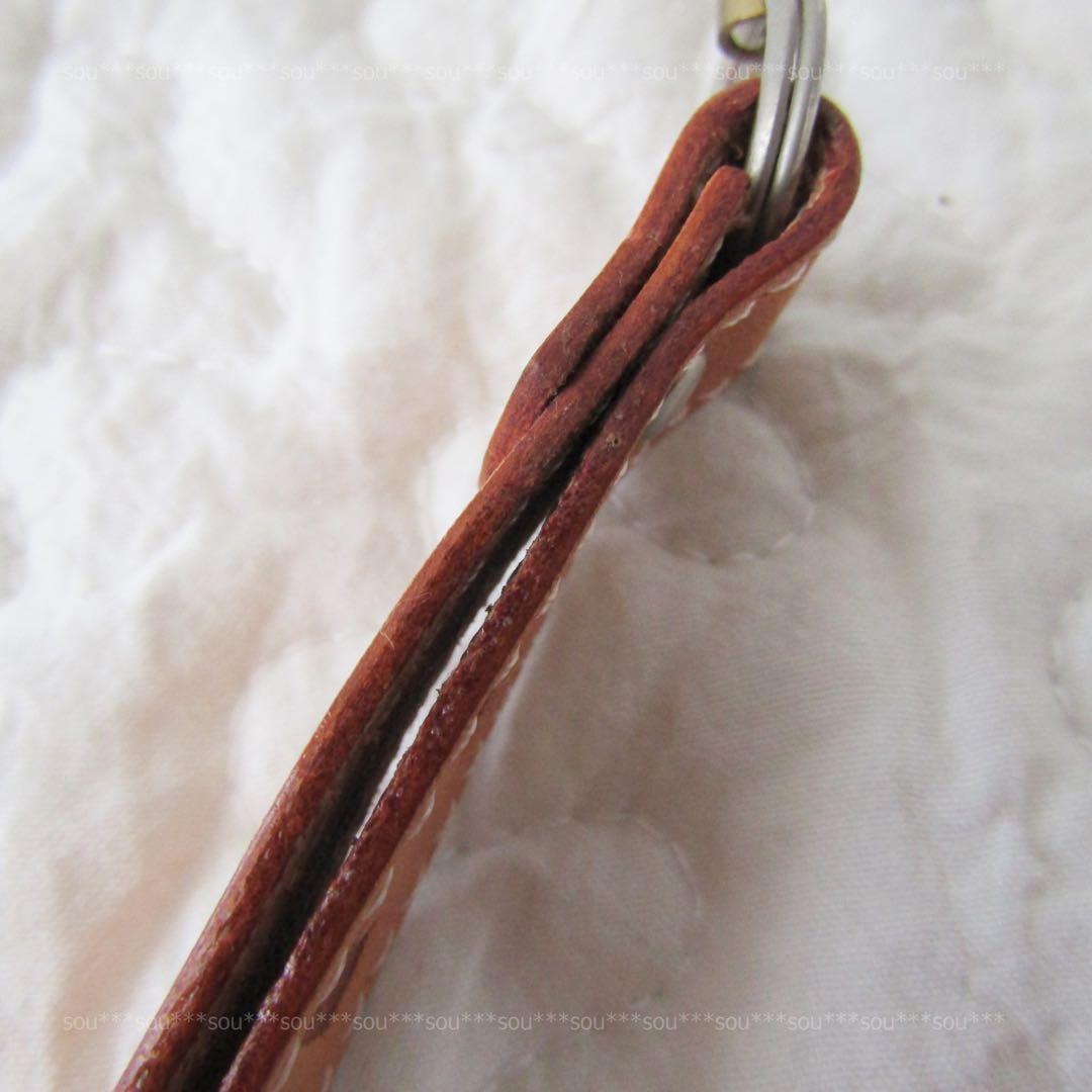 【未使用保管品/どこでもいっしょ】トロ革製ストラップ/キーホルダー/キーリング