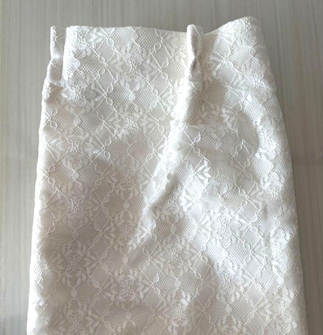 Francfranc フランフラン レーシー×プレン ダブル カーテン　ほぼ新品