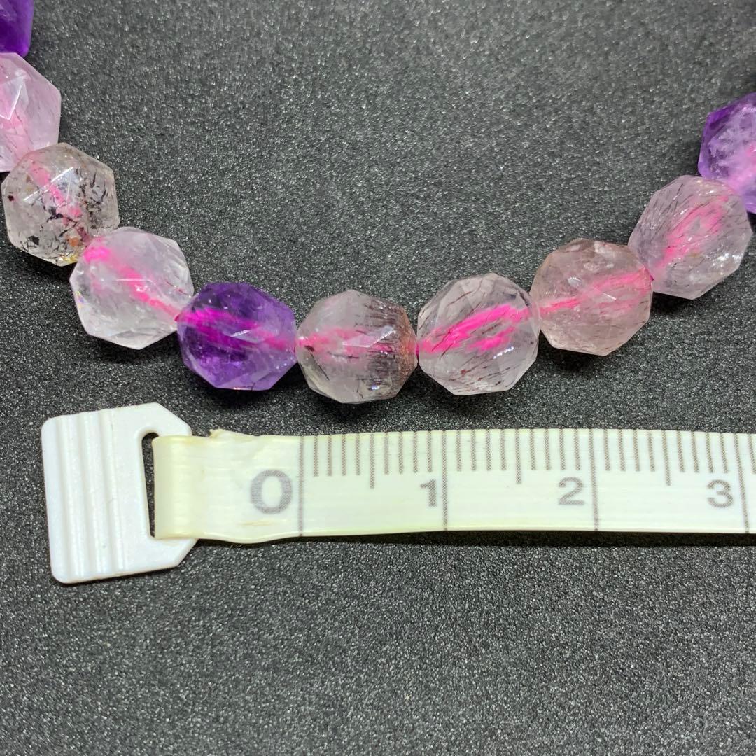 新品 天然 スターカット スーパーセブン 7mm ゲーサイト レピドクロサイト