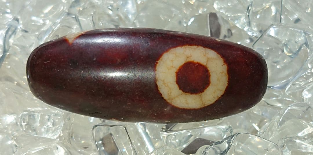 チベットビーズ老天珠 天然石 品名:日月天珠