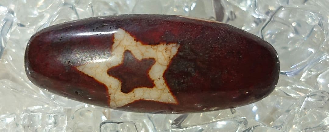 チベットビーズ老天珠 天然石 品名:日月天珠