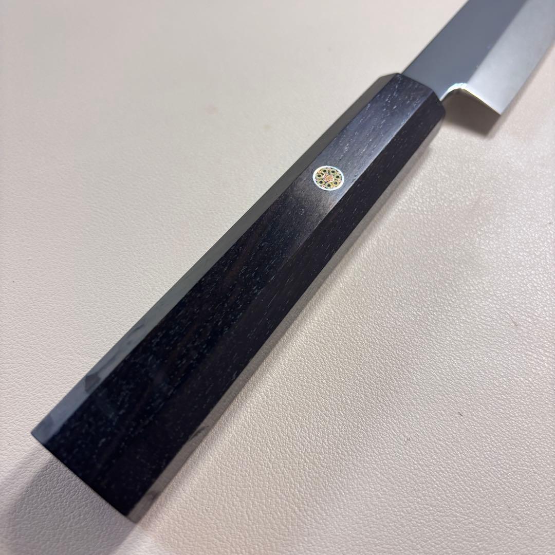 270mm 柳刃包丁 鏡面　黒檀八角柄 刺身包丁 「全鋼」 'ᐁ
