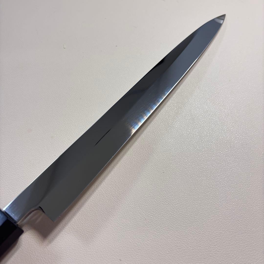 270mm 柳刃包丁 鏡面　黒檀八角柄 刺身包丁 「全鋼」 'ᐁ